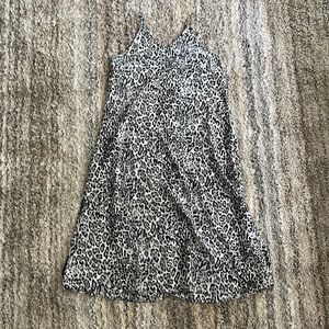 Medium sized White Leopard printed bathing suit coverup from Shein